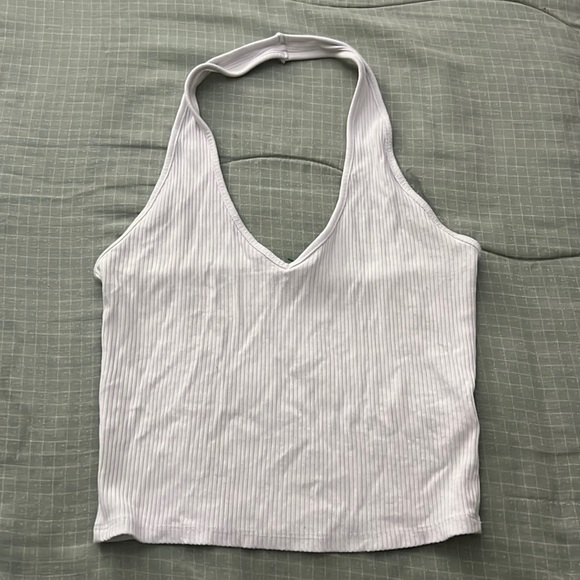 white halter crop top - Picture 1 of 1